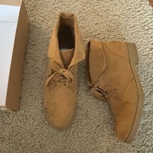 Indigo Tan Ankle Booties